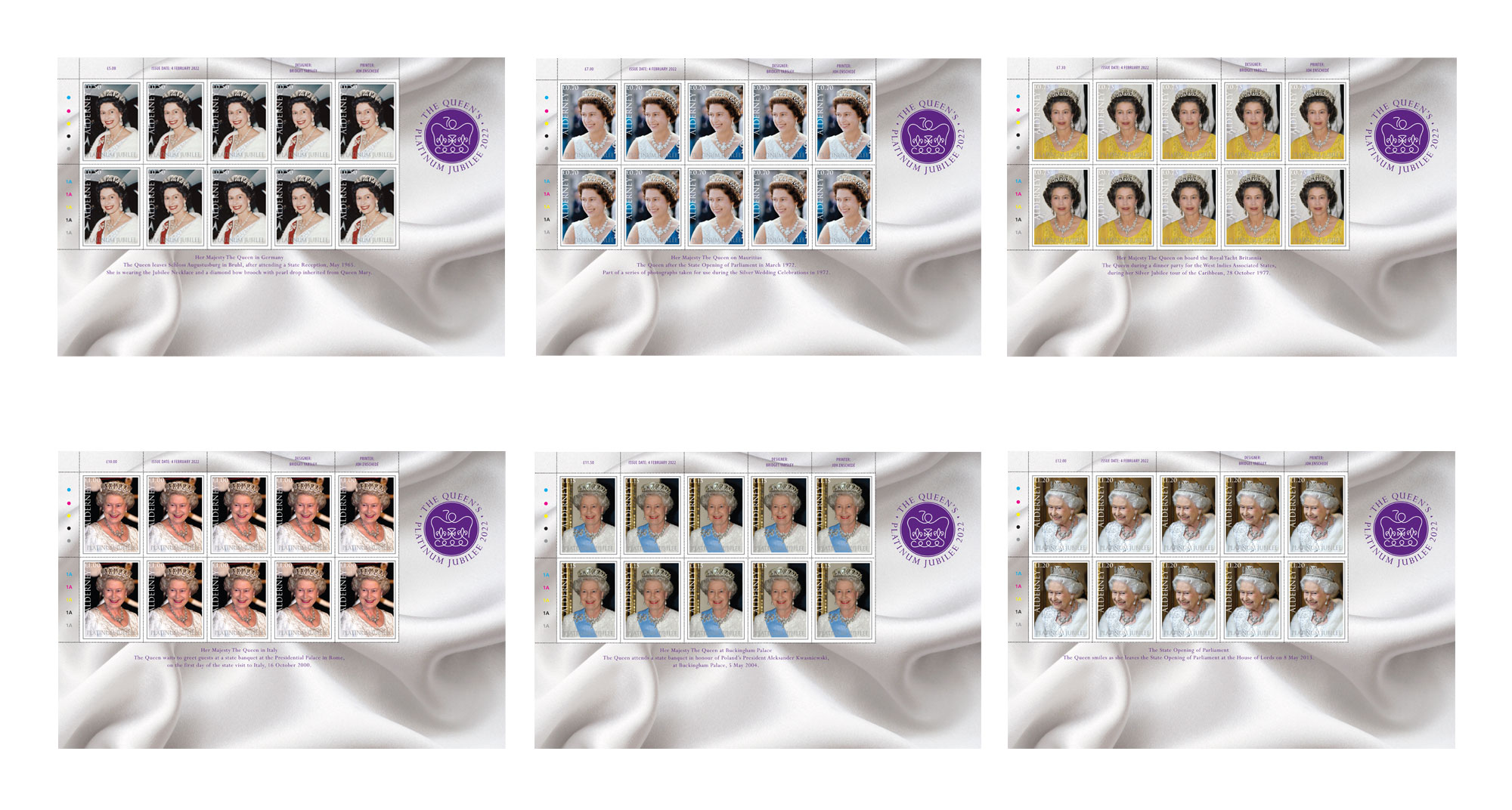 Sheets of 10